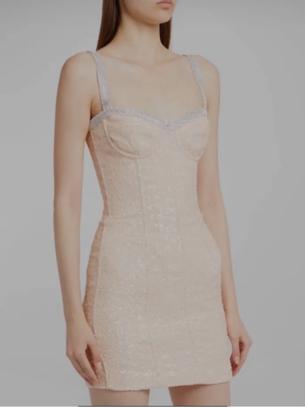 Dolce&Gabbana Paillette Embellished Mini Dress with Crystal Trim - Picture 2 of 7